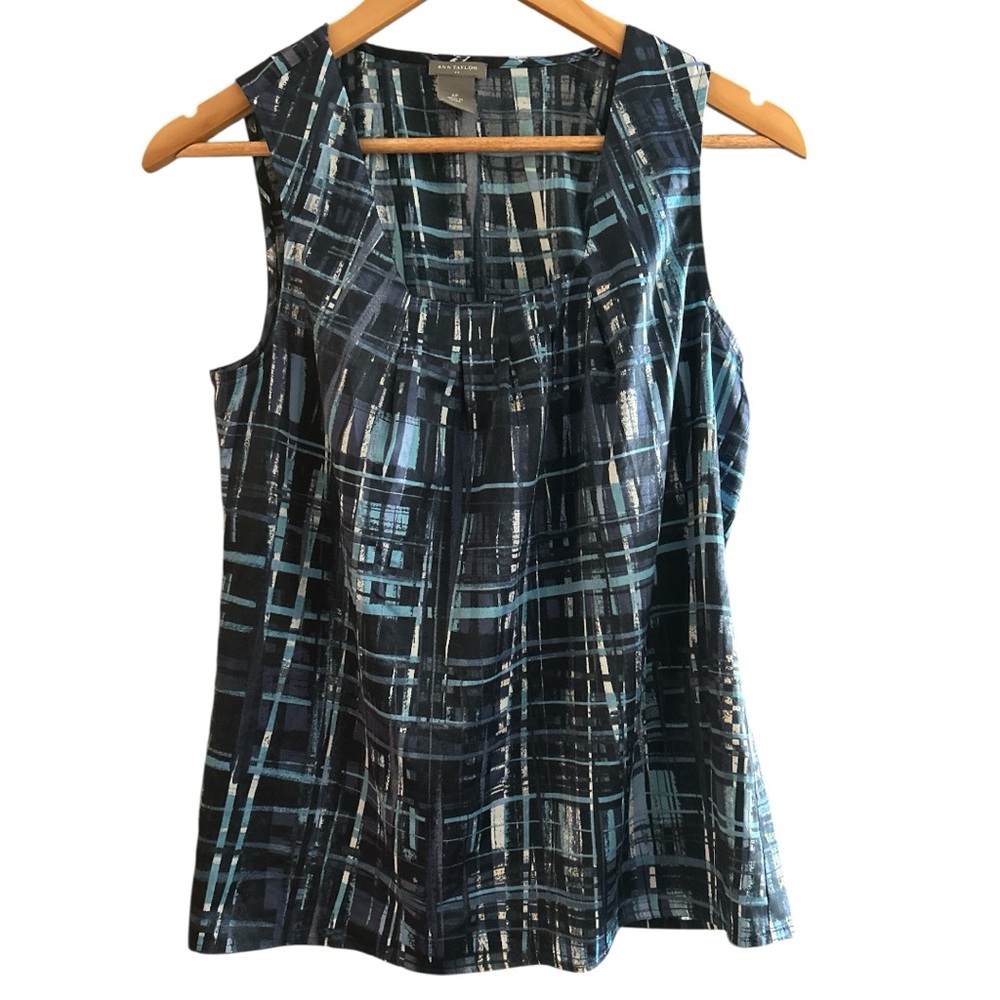 Ann Taylor Plaid Tank Top